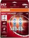 Osram H7 Night Breaker Laser Gen2 | 150% Plus de Lumière | Lampe Halogène 12V 55W | Convient pour Audi, BMW, et Plus