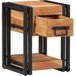 Table de chevet avec tiroir 2 pcs table de nuit marron 30 x 30 x 40 cm
