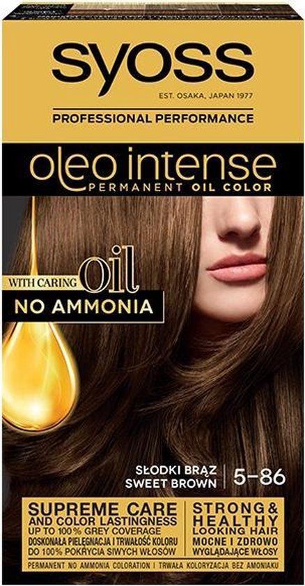 Syoss Oleo Intense 5-86 Sweet Brown Permanent Hair Dye