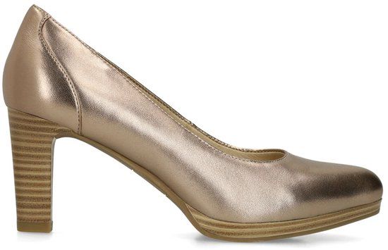 No Stress - Dames - Bronzen leren pumps - Maat 37