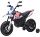 StarTech Elektrische kinder motorfiets - Zitmotorfiets - 2 x 12V motoren - Twee wielen - LED-verlichting - Muziek - Wit