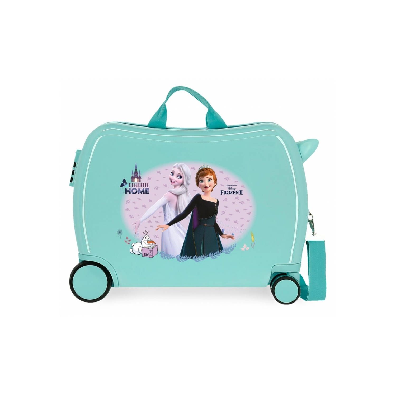 Disney Frozen Meisjes ABS Rol Zitten Koffer 50x38x20 - Lichtgroen - 2023