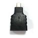 HDMI-adapter (vrouwelijk naar mannelijk) in elegant zwart