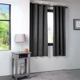 HomeMaison Verduisteringsgordijn Antracietgrijs Polyester Inbetween Gordijn 140 x 280 cm