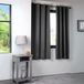 HomeMaison Verduisteringsgordijn Antracietgrijs Polyester Inbetween Gordijn 140 x 280 cm