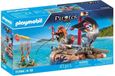 PLAYMOBIL Pirate with floating platform, cannons and treasure