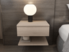 Vivienne Table de chevet suspendue 45 cm chêne clair