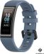 Strap-it Siliconen Smartwatch bandje - Geschikt voor Huawei band 3 / 4 Pro - Grijsblauw