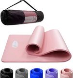Merkloos / Sans marque Bol Yogamat voor dames en heren - Hoge Dichtheid Antislip Oefenmat - Blauw, Grijs, Paars, Zwart, Roze