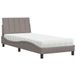 vidaXL Bed Hanko Stof Taupe 140x200 cm