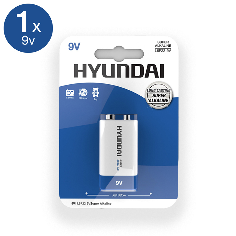 Hyundai Super Alkaline 9V Batterij