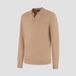 MERSO Polo – Longsleeve Trui – 100% Merino Wol – Sahara Sand