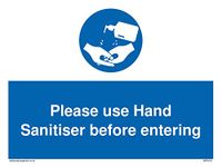 Gebruik Hand Sanitiser voordat u