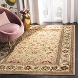 Safavieh Lyndhurst Collection LNH212D Traditioneel Oosters tapijt zonder pool voor woonkamer, slaapkamer, 100 x 150 cm, beige/ivoorkleurig
