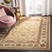Safavieh Lyndhurst Collection LNH212D Traditioneel Oosters tapijt zonder pool voor woonkamer, slaapkamer, 100 x 150 cm, beige/ivoorkleurig