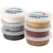 Foam Clay Assortiment, gesorteerde kleuren, metallic, 6x14 g, wit-zwart-bruintinten