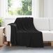 vidaXL Couverture polaire noir 200 x 150 cm