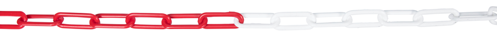 Connex Afsluitketting 5 m x 6 mm - Rood/Wit