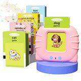 HOMESTEC Toy Girls Flash Cards Speaker Gift Girls 1, 2, 3, 4, 5 jaar | Montessori Educatief spel voor kinderen van 1 tot 6 jaar, 112 vellen, 224 Spaans, Engels, Montessori-woorden
