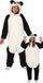 Fiestas Guirca Panda Enfants Combinaison Polyester Polaire Noir/Blanc