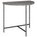 Syfax Tuintafel 80x50x75 cm poly rattan grijs