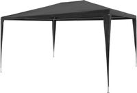 vidaXL Tente de réception 3x4 m PE anthracite
