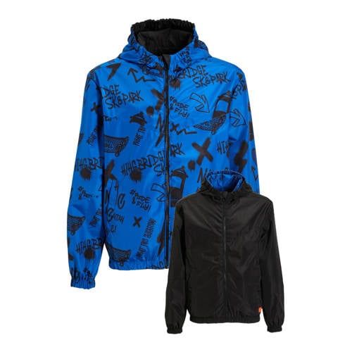 Orange Stars reversible jacket blauw