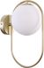 Candellux Lampe murale Art déco CORDEL - 1xG9, 28W, laiton/blanc
