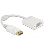 Delock Adapter DisplayPort 1.2 male to VGA female white