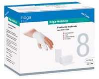 Höga Mubilast, elastische Mullbinde/fixeerstrip 8 cm x 4 m uitgerekt, á 20 stuks, DIN 61634