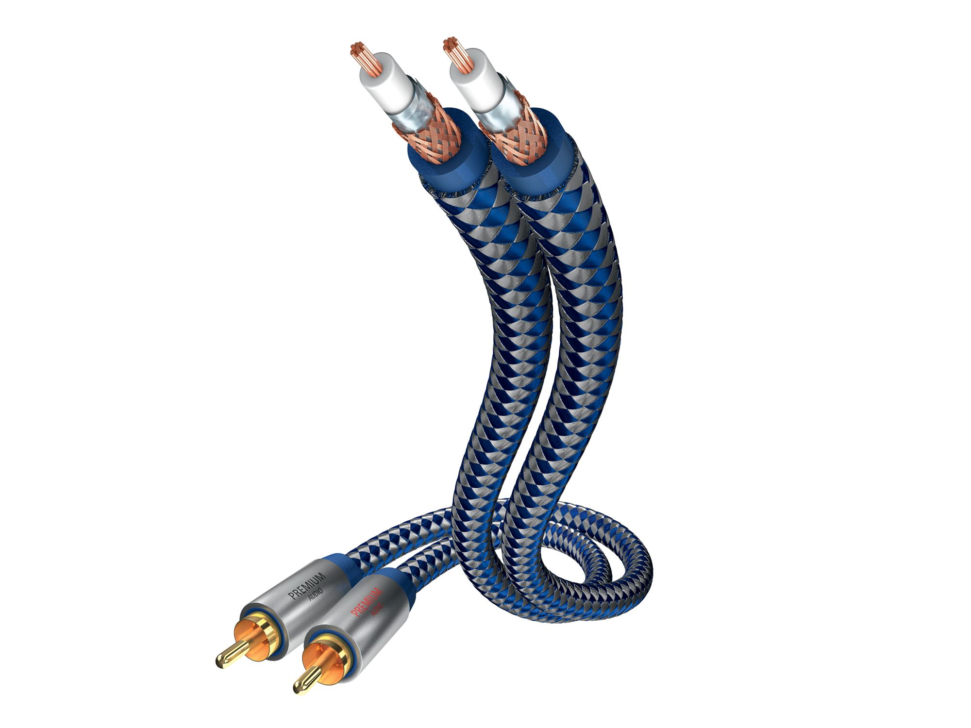 Inakustik Premium Audio Cable - 0.75m - Blue