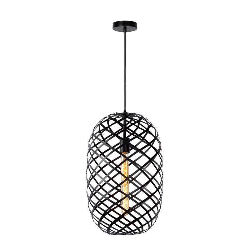 Lucide WOLFRAM Hanglamp - Ø 32 cm - Zwart