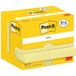 Post-it Haftnotizen, 38 x 51 mm, gelb, 9 + 3 GRATIS