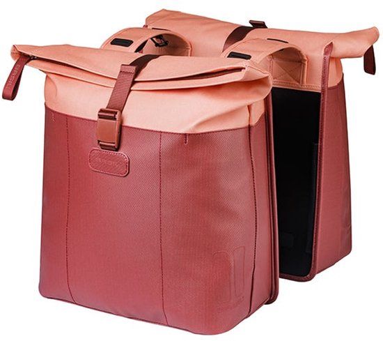 Basil Vive - Dubbele fietstas - 35 liter - Waterdicht - Rood