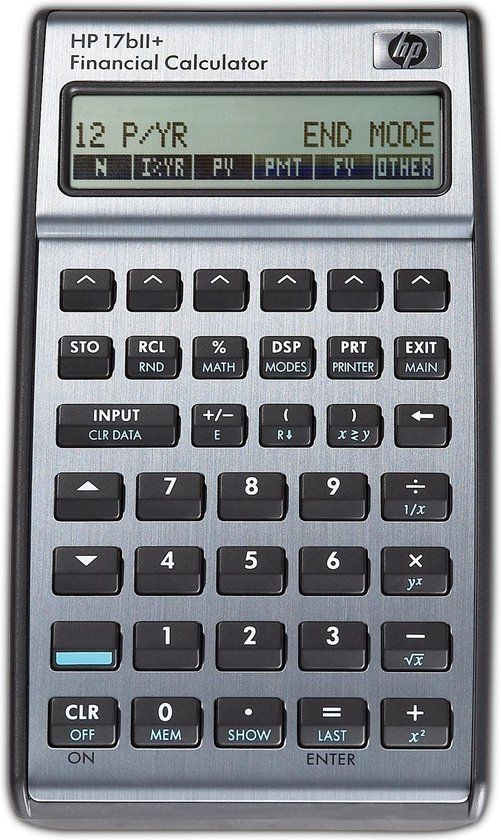 HP 17bII+ - Zakrekenmachine - Zilver