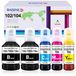Epson Bouteilles d'encre, set de 5, compatible avec Epson EcoTank 104/102