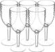 5five Wijnglazen Estiva - 18x - helder transparant - onbreekbaar kunststof - 350 ml - camping/outdoor