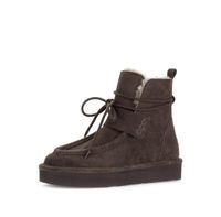 Gabor - Dames - Enkellaarsjes - Donker bruin - Nubuck