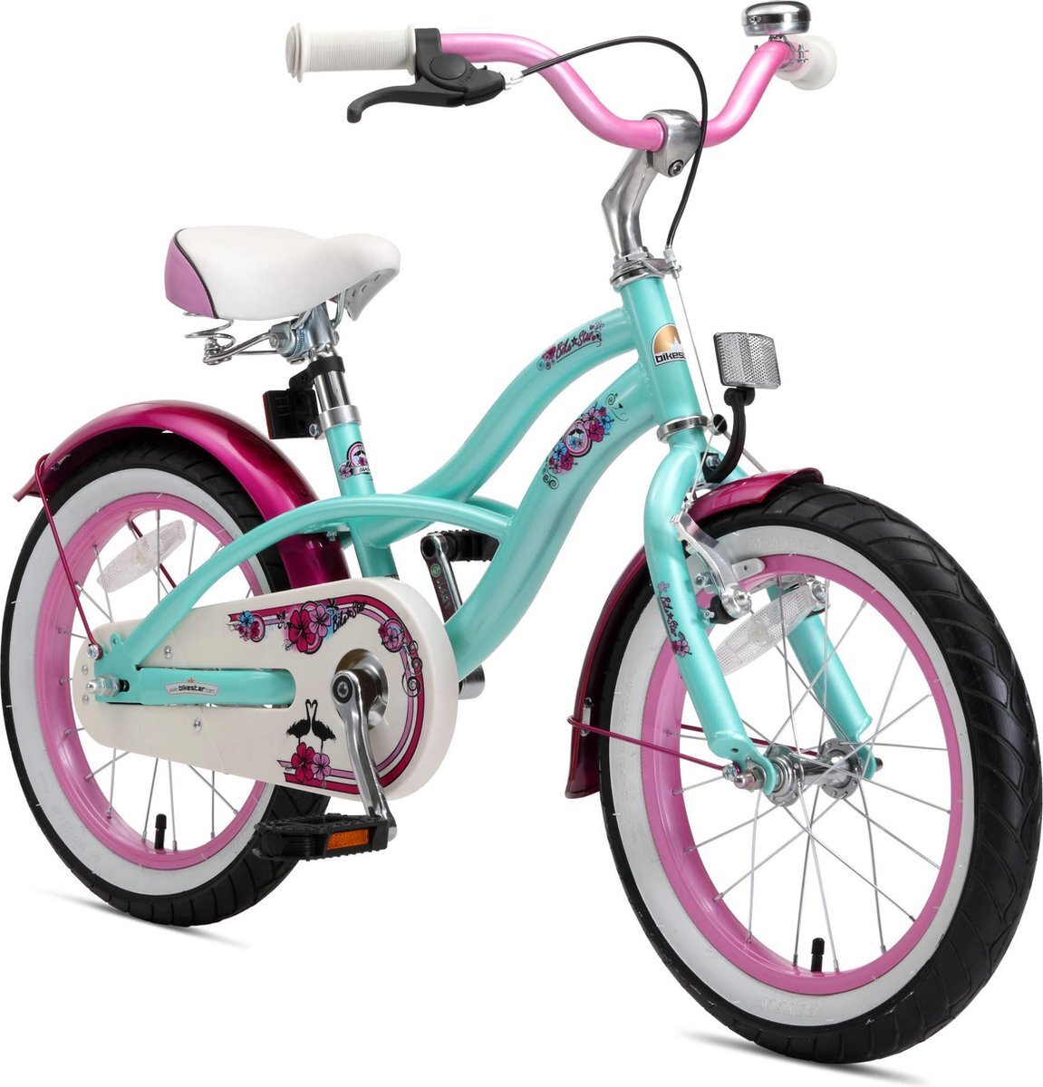 bikestar 16 inch Cruiser kinderfiets, mint