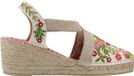 Toni Pons Dames espadrille met sleehak en veelkleurig borduurwerk | MONTJOI