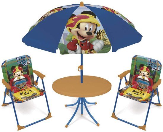 Disney Tuinset Met Parasol Mickey Mouse 4-delig