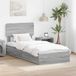 vidaXL lit de rangement avec tiroir Gris Sonoma 90 x 200 cm Bois traité
