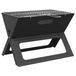 VidaXL Buitenbarbecue & Grill Tafelblad Houtskool + Brandhout Zwart