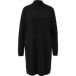 COMMA Robe en maille avec col montant et détails côtelés femme