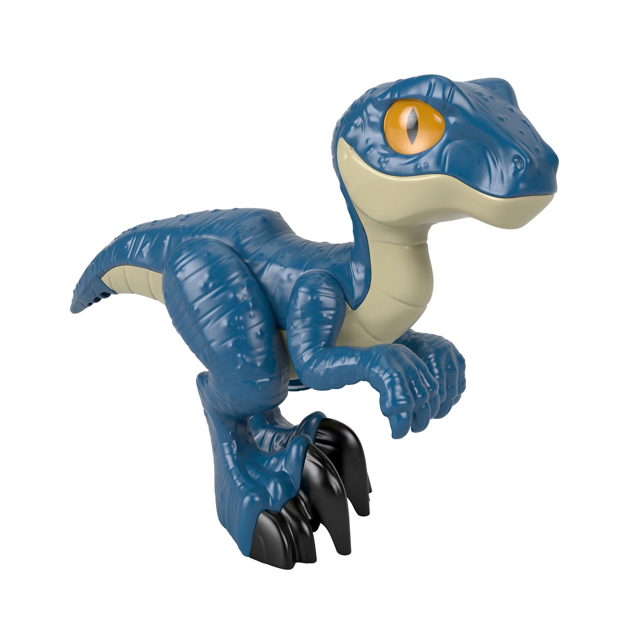 Imaginext Jurassic World Raptor XL Dinosaur Toy Figure - Blue/Grey - Ages 3+