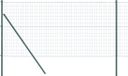 vidaXL Euro-hek met grondbevestiging 10 x 1 m PVC-Coated Staal Groen