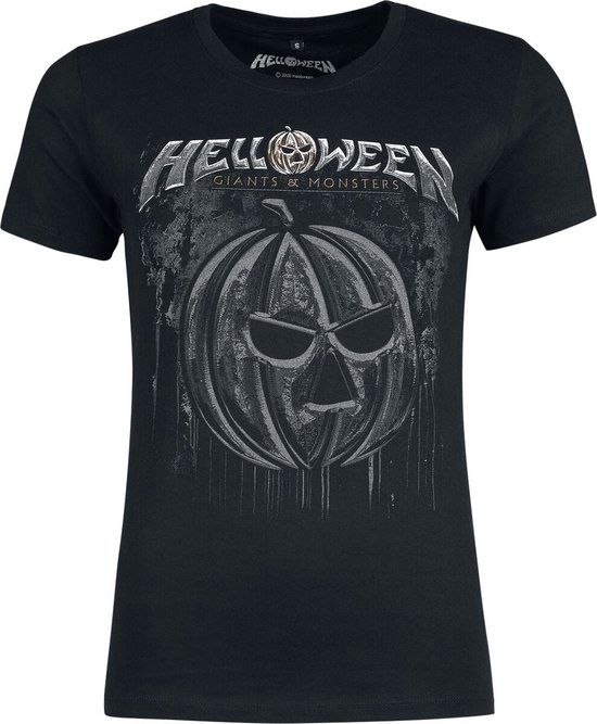 Helloween Bloody Pumkin Dames T-shirt - zwart - L