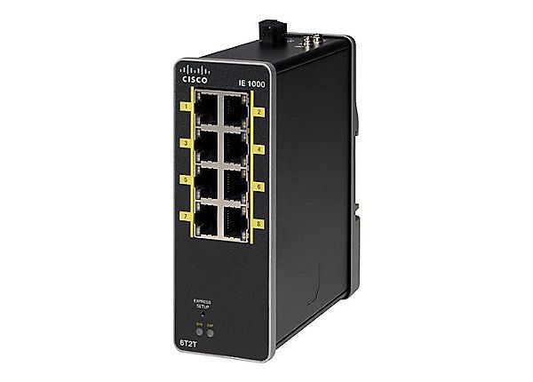 Cisco IE-1000-6T2T-LM - Netwerk switch - Zwart