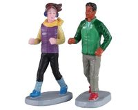 LEMAX Autumn jog set of 2 kerstfiguur