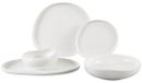 Bricard Barles Service de table en porcelaine 25 pièces Blanc